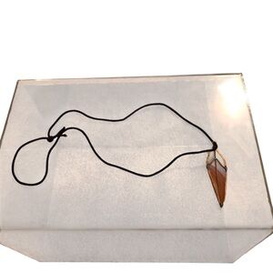 Stained Fused Glass Handmade Earth-tone Necklace